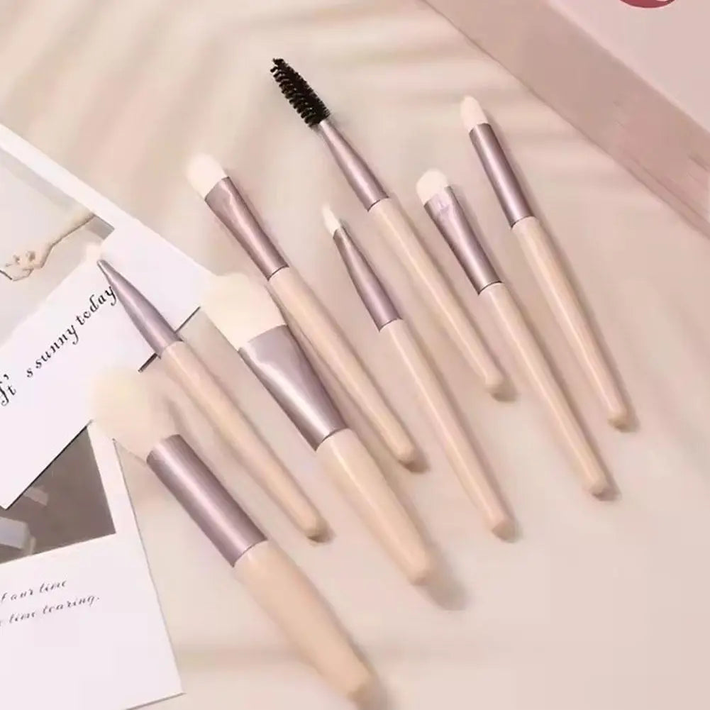 8-Piece Brush Set – Face & Eyes