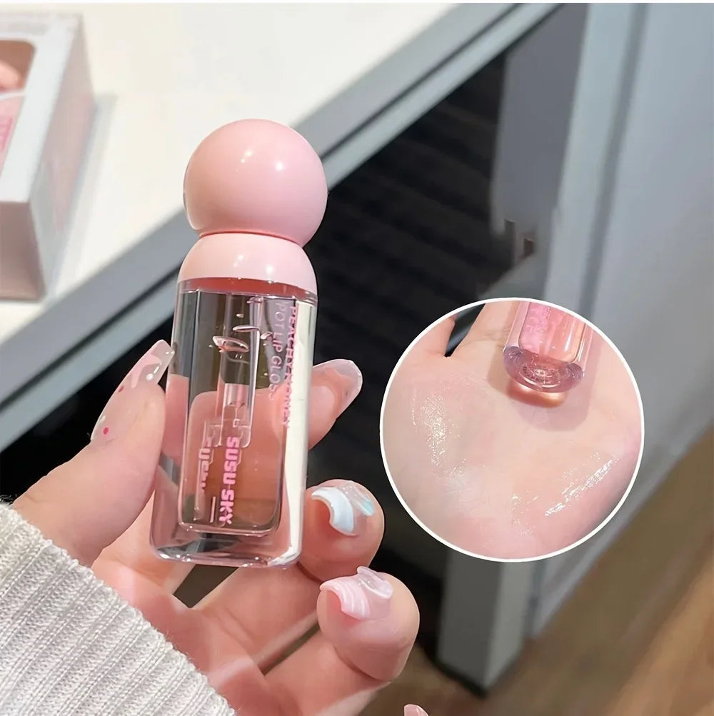 Moisturizing Lip Kit – Gloss & Lip Mask, Peach Flavor