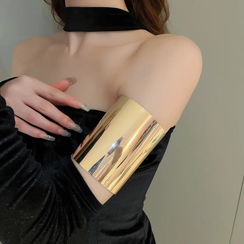 Minimalist Geometric Bangle – Arm Ring for Women