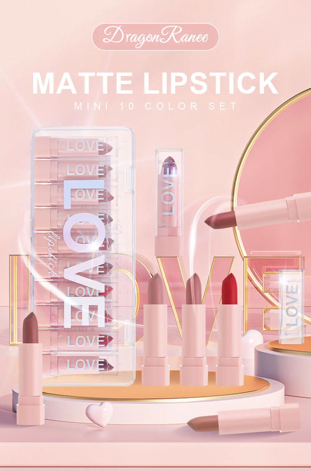 10 Lipstick Kit – Matte & Glossy