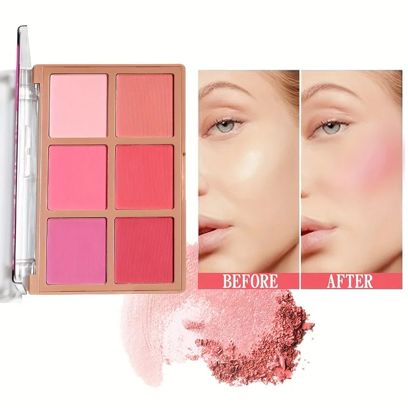 6 Blush Palette – Matte & Iridescent