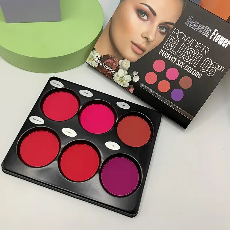 6-Color Palette – Natural Blush & Contour