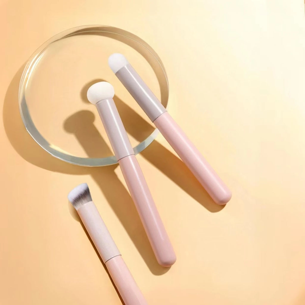 3-in-1 Makeup Brush & Sponge Set – Travel & Daily Use