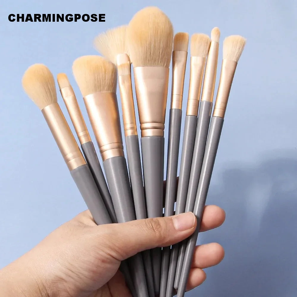 Professional Makeup Brush Kit – Foundation, Blush & Eyes
