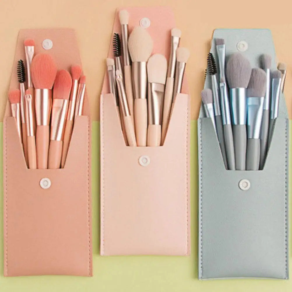 8-Piece Brush Set – Face & Eyes