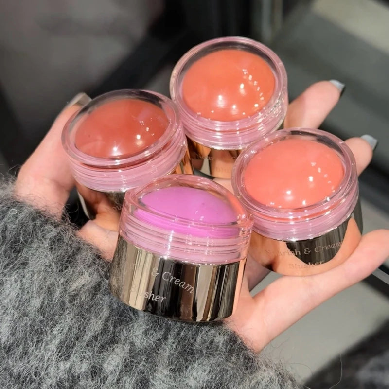 6-Color Cream Blush – Natural Effect & Long-Lasting