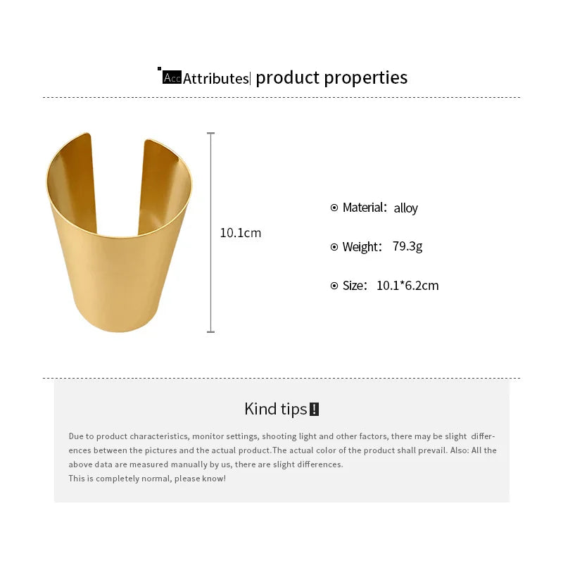 Minimalist Geometric Bangle – Arm Ring for Women