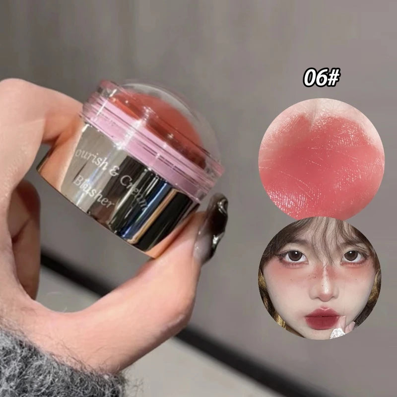 6-Color Cream Blush – Natural Effect & Long-Lasting