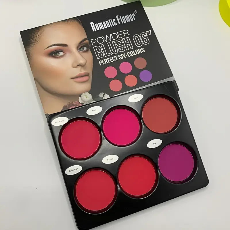 6-Color Palette – Natural Blush & Contour