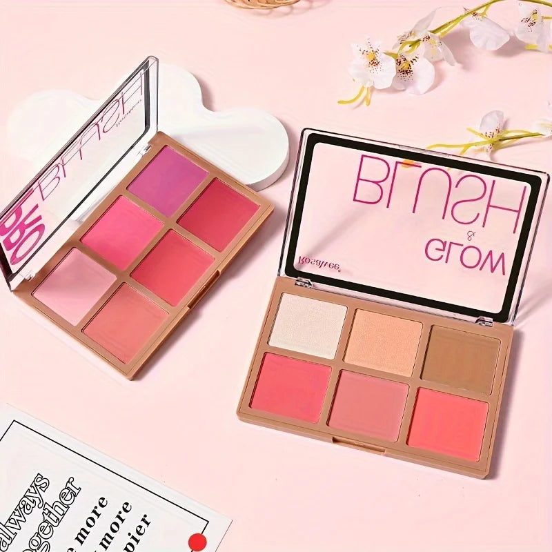 6 Blush Palette – Matte & Iridescent