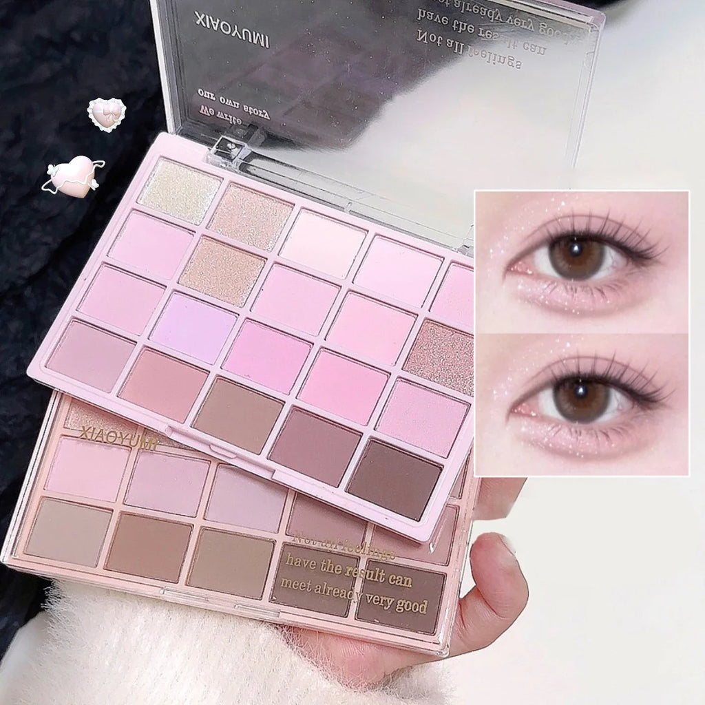 Korean Low-Saturation Eyeshadow Palette – 20 Matte Shades