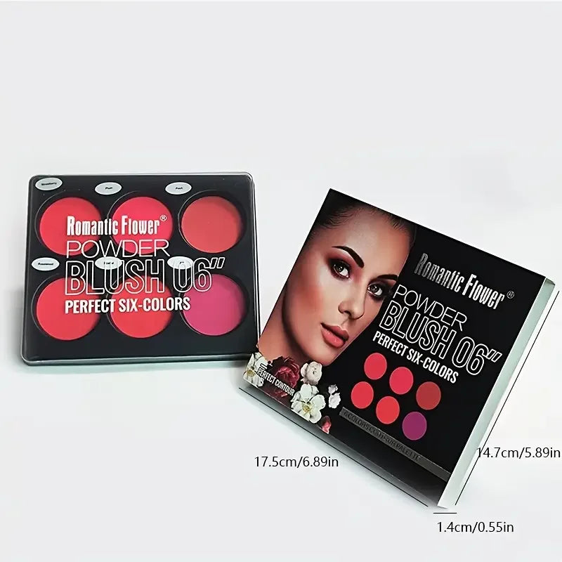 6-Color Palette – Natural Blush & Contour